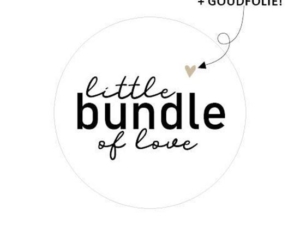 cadeausticker little bundle of love