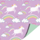 cadeaupapier unicorn lila